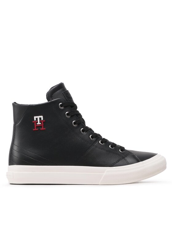 Tommy Hilfiger Tenisice Th Hi Vulc Street Leather FM0FM04739 Crna