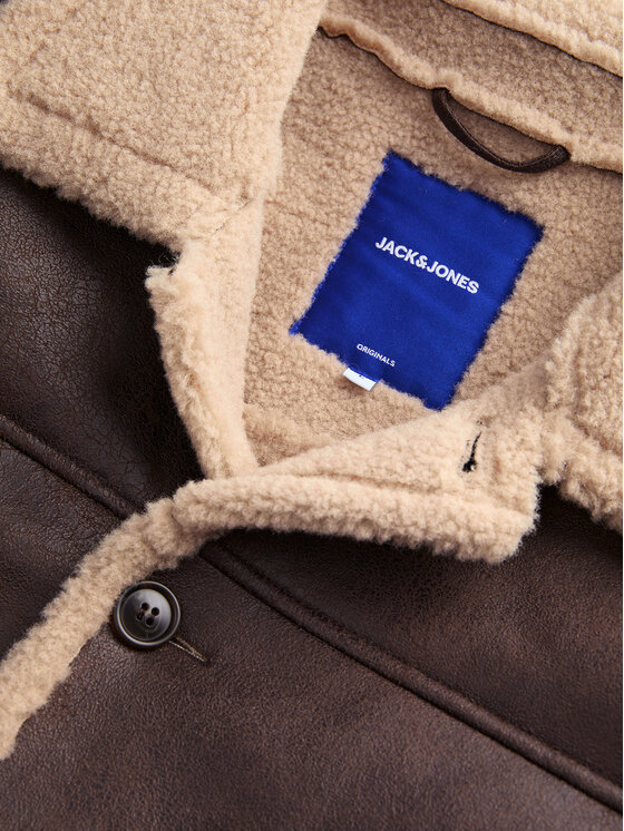 Jack & Jones Jack & Jones Műbőr dzseki Cambridge 12282946 Barna Regular Fit