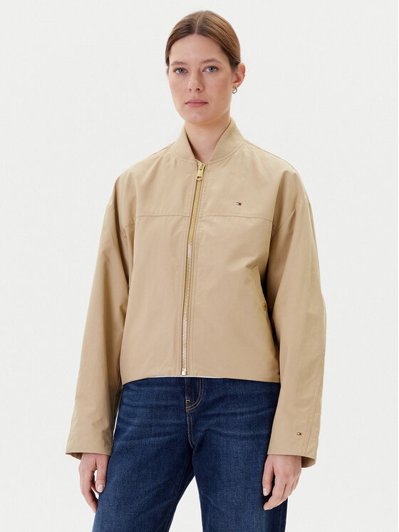 Geacă bomber Tommy Hilfiger Femei, Mărimea: XS, Bej, WW0WW45619