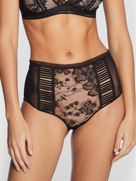 Chantelle X Chiloți clasici cu talie înaltă Impulse T01G40 Negru