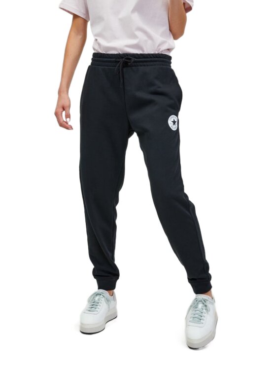 Converse Converse Spodnie dresowe Go-To Chuck Taylor Patch Czarny Regular Fit