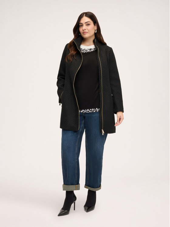 Fiorella Rubino Fiorella Rubino Cappotto invernale 8068T000421N033 Nero Regular Fit