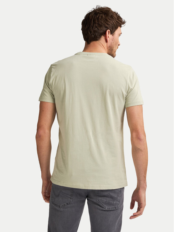 Petrol Industries Petrol Industries T-Shirt M-ROS-TSR002 Zielony Regular Fit