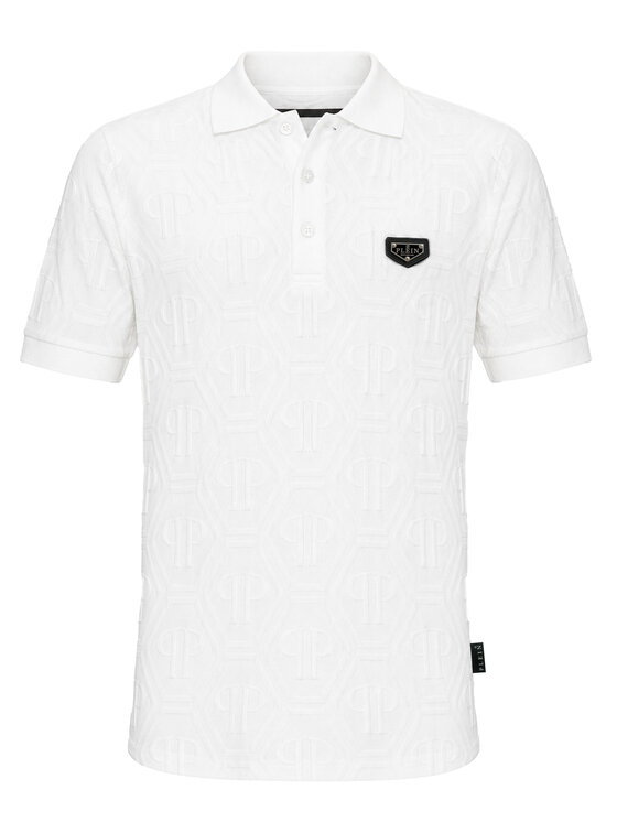 PHILIPP PLEIN PHILIPP PLEIN Polokošile 31668 Bílá Slim Fit