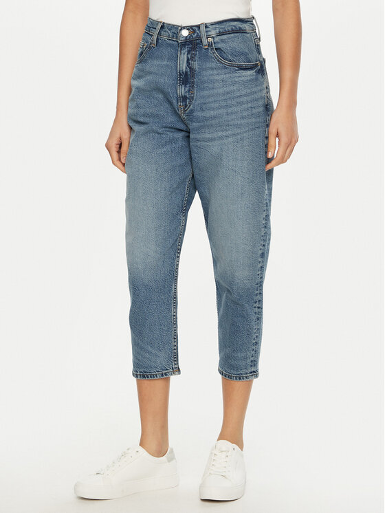 Tommy Jeans Tommy Jeans Blugi DW0DW19768 Albastru Mom Fit