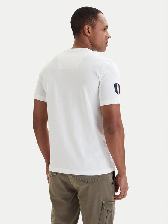 Aeronautica Militare Aeronautica Militare Marškinėliai 261TS2544UJ00592 Balta Regular Fit