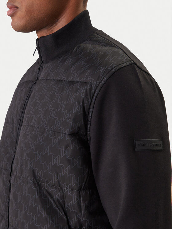 KARL LAGERFELD KARL LAGERFELD Bomber striukė 505061 561527 Juoda Regular Fit