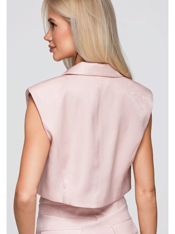Ombre Ombre Marynarka OW-BL-E0003 Różowy Regular Fit