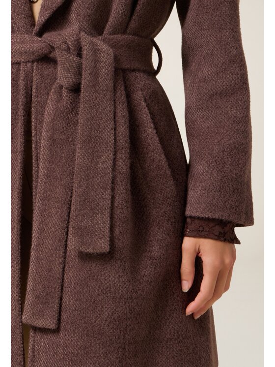 Oltre Oltre Cappotto invernale 8158J000228N013 Marrone Slim Fit