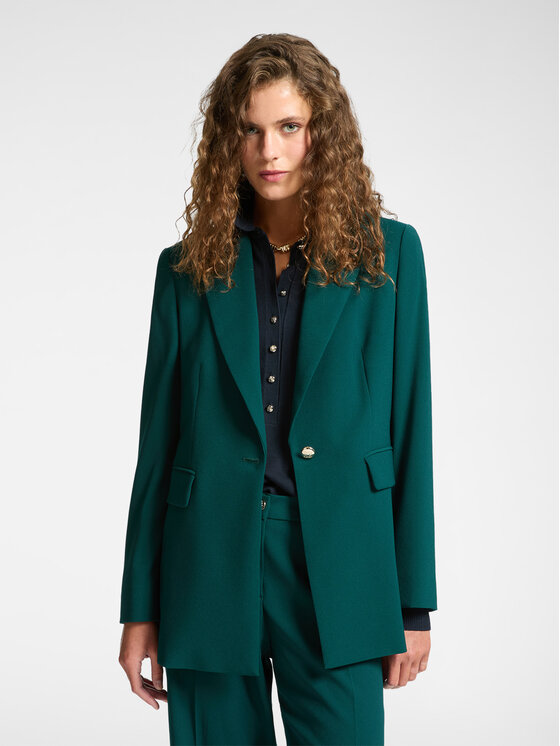 Elena Mirò Elena Mirò Cappotto Q126P000059N035 Verde Regular Fit