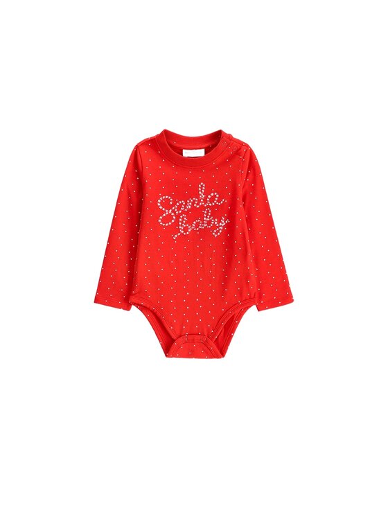 Coccodrillo Coccodrillo Body dziecięce ZC6112102MER-009 Czerwony Regular Fit