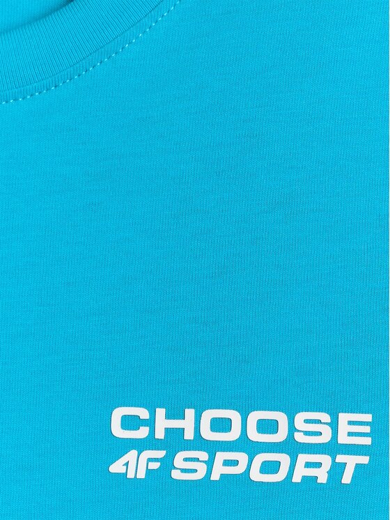 4F 4F T-shirt 4FJRSS26TTSHM3832-33S Blu Regular Fit
