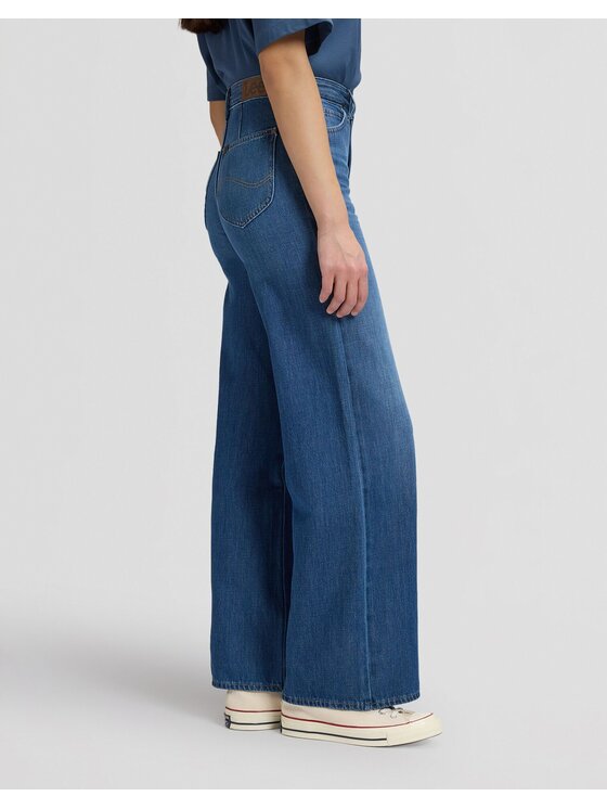 Lee Lee Jeansy STELLA Niebieski Wide Leg