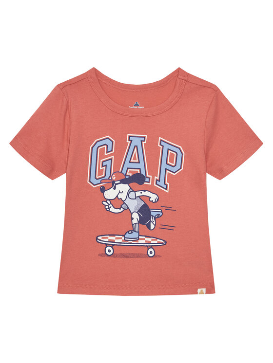 Gap Gap Tricou 738060-00 Coral Regular Fit