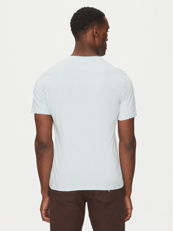 Guess Jeans Guess Jeans T-Shirt M4YI52 K8HM0 Světle modrá Regular Fit