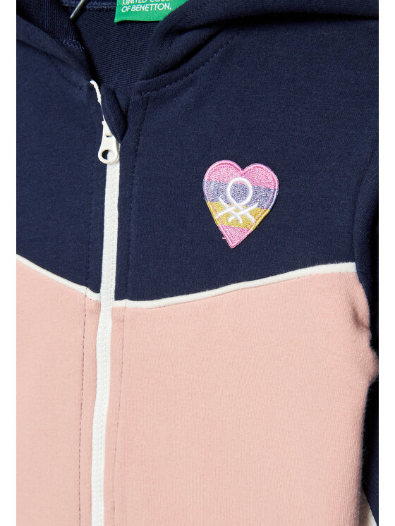 United Colors Of Benetton United Colors Of Benetton Felpa 3GNSG501M Blu scuro Regular Fit