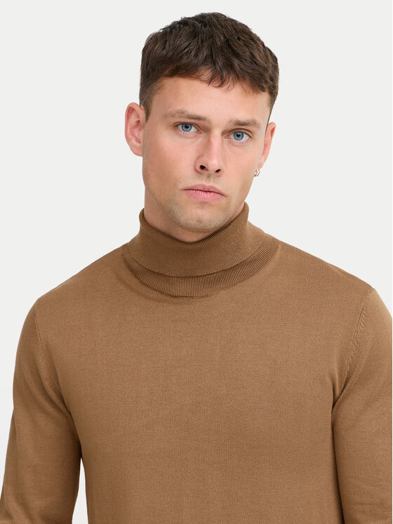 Blend Blend Rollkragenpullover 20717446 Braun Regular Fit