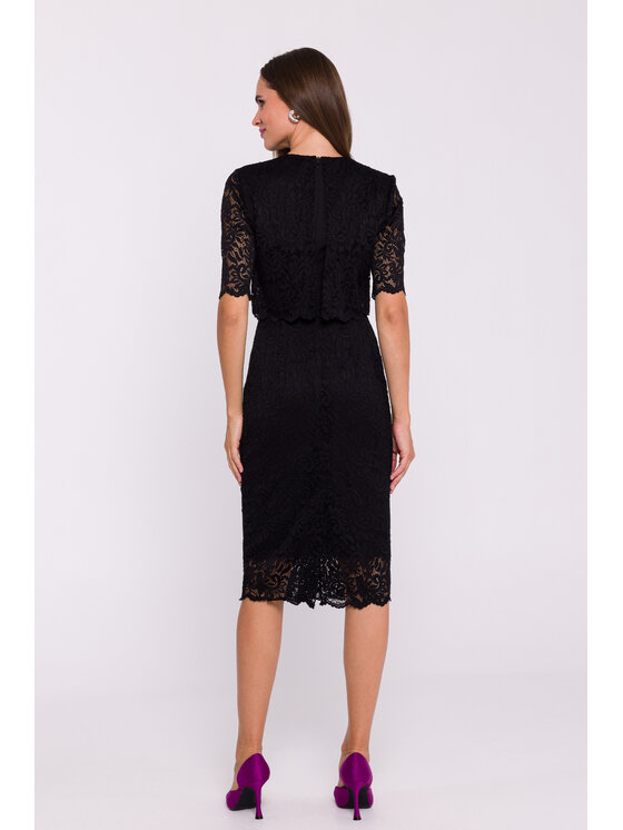 Stylove Stylove Košilové šaty S379 Černá Ladies Fit