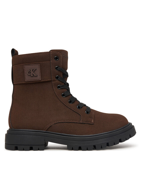 Calvin Klein Calvin Klein Žygio batai Lace-Up Bootie V3A5-83421-0315 Tamsiai ruda
