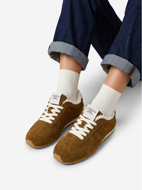 Guess Jeans Guess Jeans Sneakersy EO-GSJ0126 Brązowy