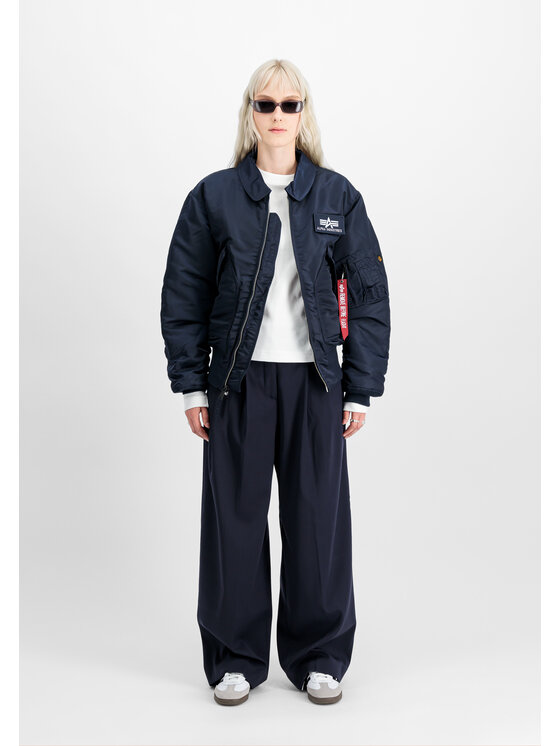Alpha Industries Alpha Industries Kurtka bomber CWU-45 Heritage Bomber Jacket Błękitny Core Fit