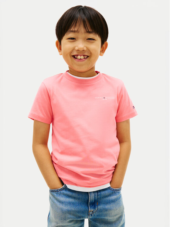 Tommy Hilfiger Tommy Hilfiger T-shirt KS0KS00661 Rosa chiaro Regular Fit