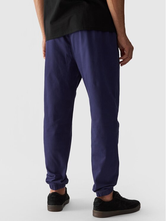 4F 4F Bavlnené nohavice 4FWMM00TTROM0944-31S Modrá Regular Fit