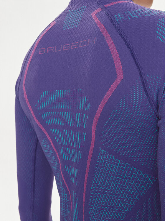 Brubeck Brubeck Bielizna termoaktywna górna LS1310W Fioletowy Slim Fit