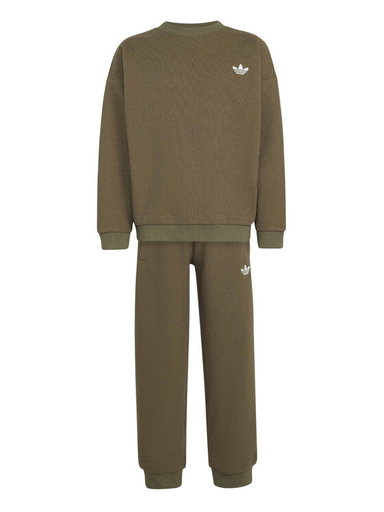 adidas adidas Φόρμα Loose Sweat Jogger Set KT1769 Χακί Regular Fit