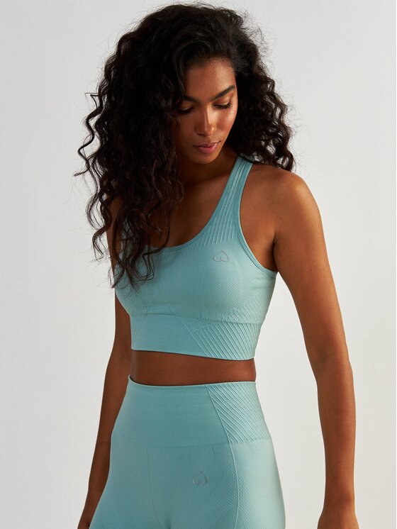 BeShaped BeShaped Biustonosz sportowy Bezszwowy Femme Force Turkusowy