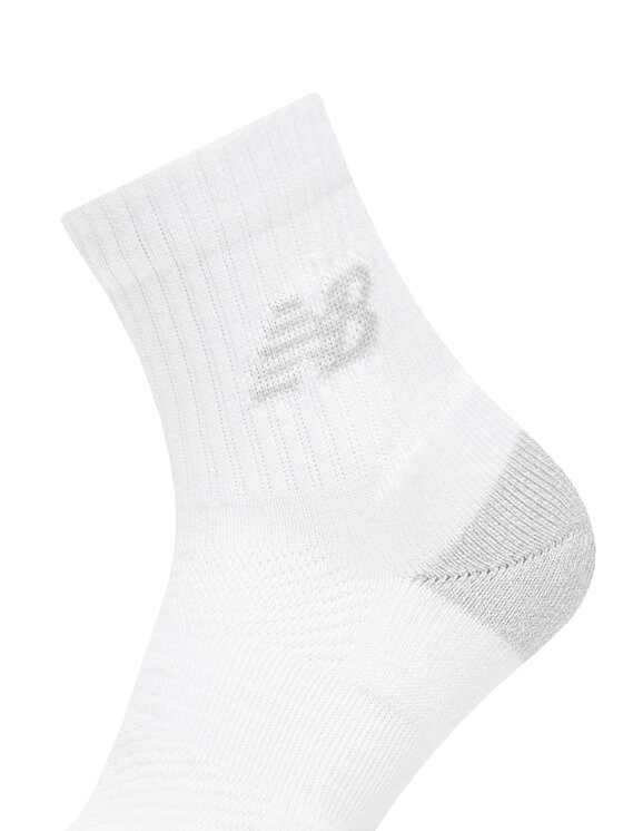 New Balance New Balance Комплект 3 чифта дълги чорапи мъжки Active Cushion Quarter Socks LAS35204WT Бял