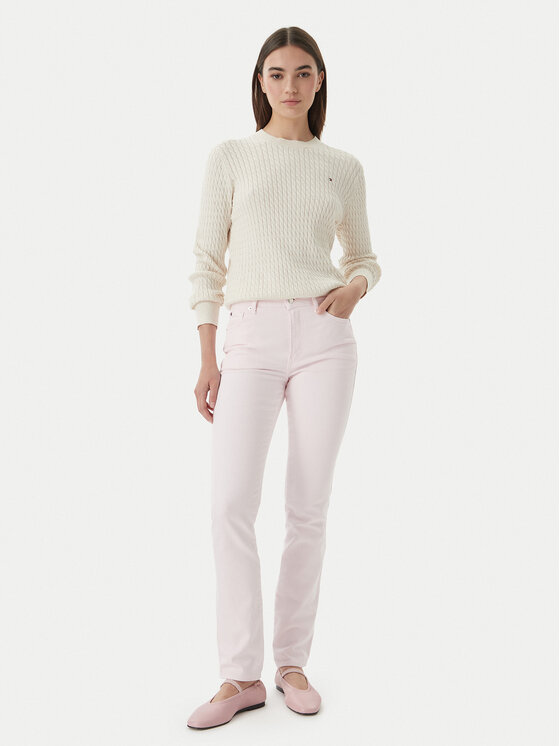 Tommy Hilfiger Tommy Hilfiger Megztinis WW0WW44993 Écru Regular Fit