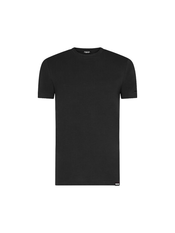 Dsquared2 Underwear Dsquared2 Underwear T-shirt T shirt Dsquared banda ricamata Nero Regular Fit