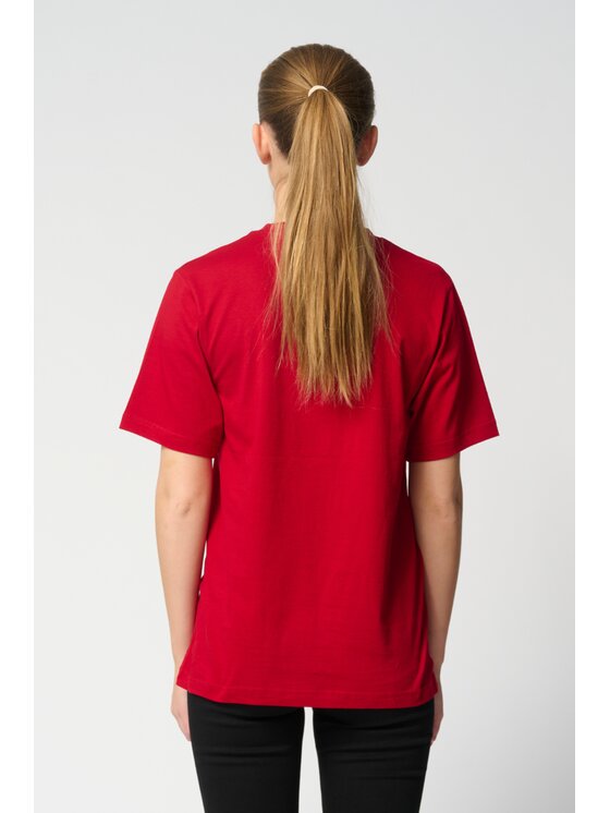 TeeShoppen TeeShoppen T-Shirt 'Oversized Collection' Czerwony Oversize