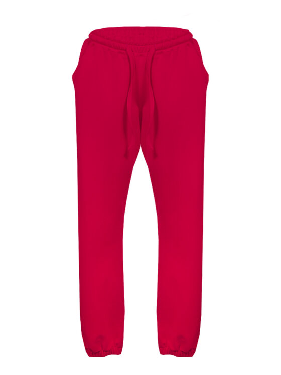DKaren Sport DKaren Sport Spodnie materiałowe Wenezja Czerwony Classic Fit