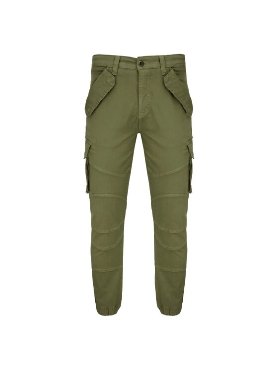 Alpha Industries Alpha Industries Kalhoty z materiálu AI.126215-11 Khaki Slim Fit