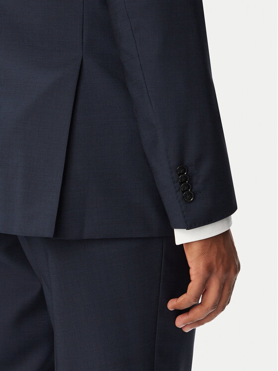 BOSS BOSS Kostiumas H-Huge 50569798 Tamsiai mėlyna Slim Fit