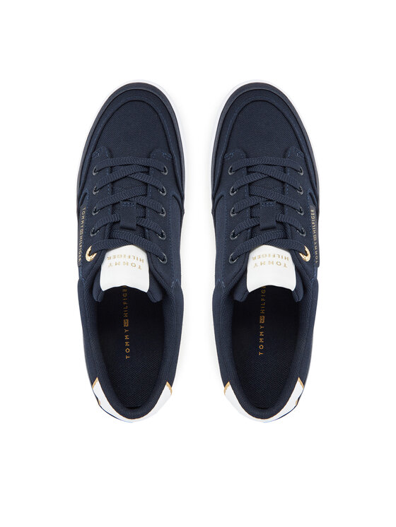 Tommy Hilfiger Tommy Hilfiger Sneakersy Essential Vulc Textile Sneaker FW0FW08323 Tmavomodrá