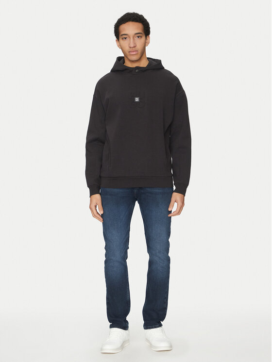 HUGO HUGO Felpa Debostaco 50530191 Nero Relaxed Fit