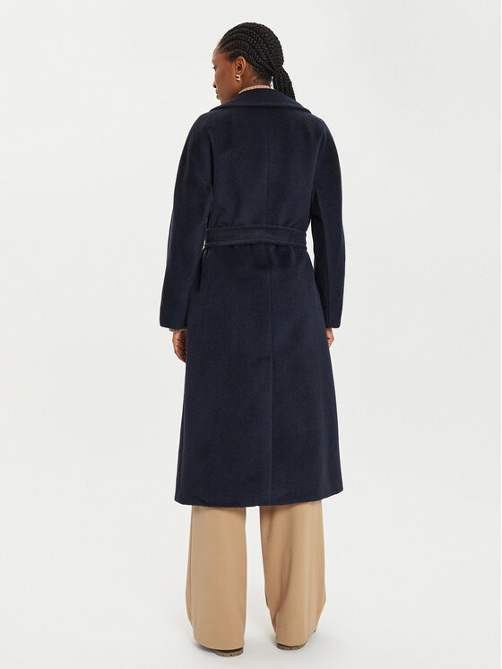 Weekend Max Mara Weekend Max Mara Вовняне пальто Tempera 2425016102 Cиній Regular Fit