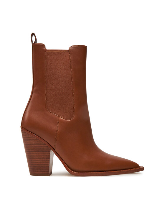 Michael Kors Kovbojské topánky Leni Leather Boot 40T4LNHE5L Hnedá