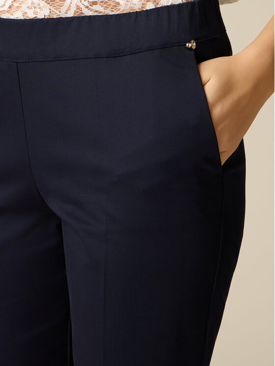 Oltre Oltre Pantaloni di tessuto P731R009307N034 Blu Regular Fit