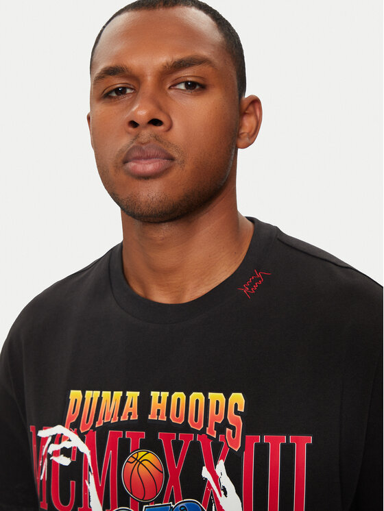 Puma Puma T-Shirt Crowd Craze 1 627214 Czarny Oversize