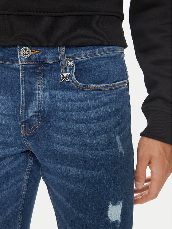 Richmond X Richmond X Traperice Trosti UMA24086JE Plava Slim Fit
