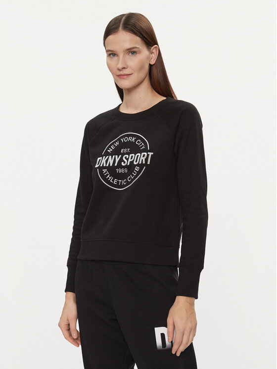 DKNY Sport Mikina DP3T9561 Čierna Regular Fit