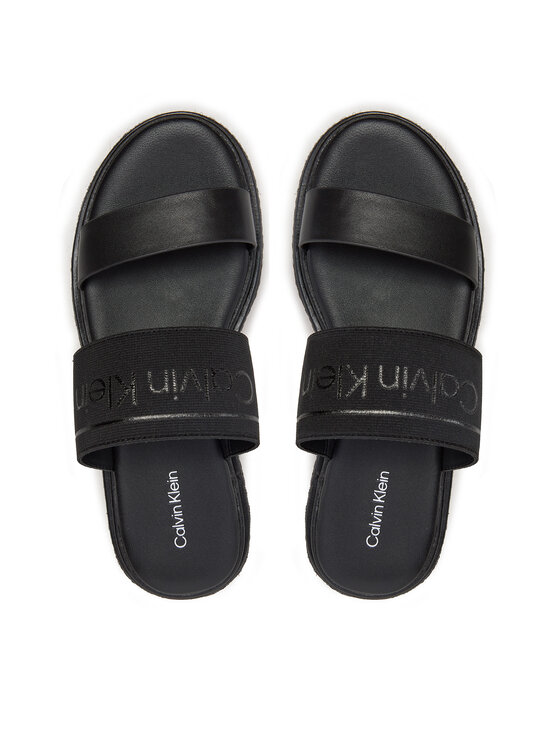 Calvin Klein Pantoletten Wedge Slide He HW0HW01966 Schwarz Modivo