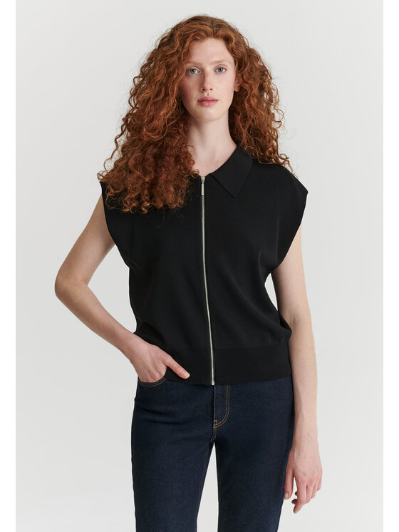 TATUUM TATUUM Kamizelka LASI Czarny Loose Fit