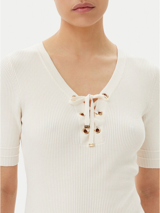 Morgan Morgan Pullover 251-MFEMI Beige Slim Fit