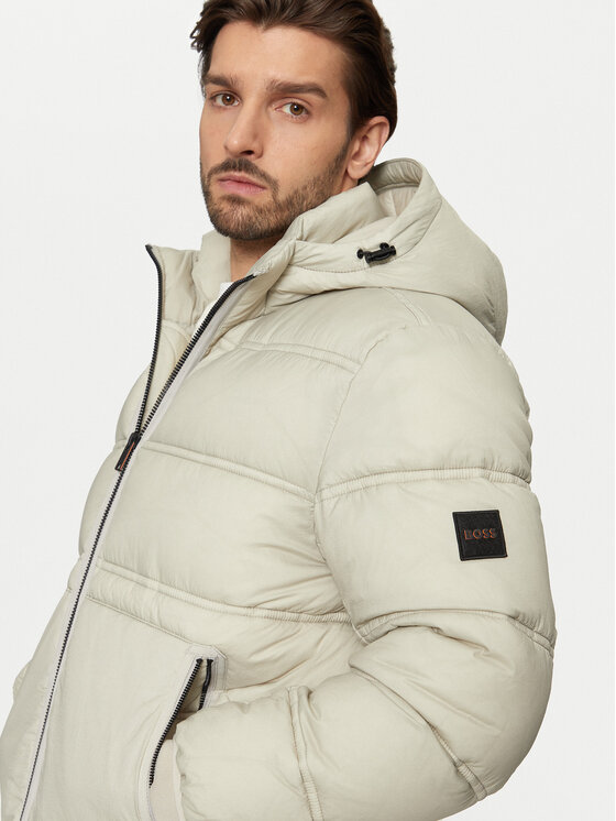 BOSS Boss Giubbotto piumino Okobra1 50535994 Beige Relaxed Fit