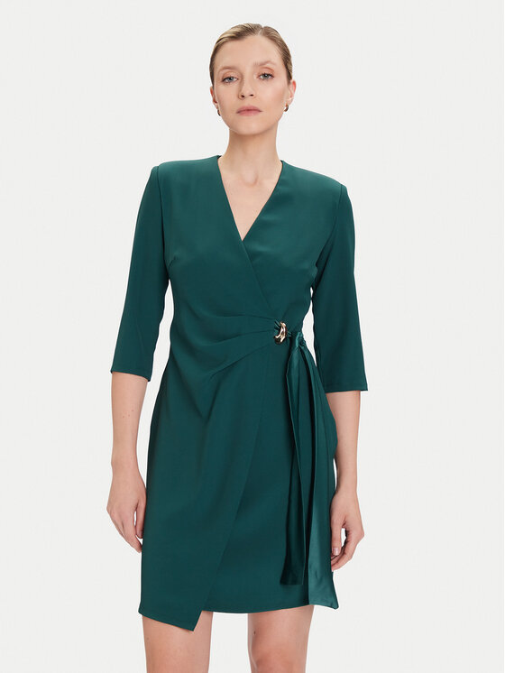 Rinascimento Rinascimento Kokteilinė suknelė CFC0020095002 Žalia Regular Fit